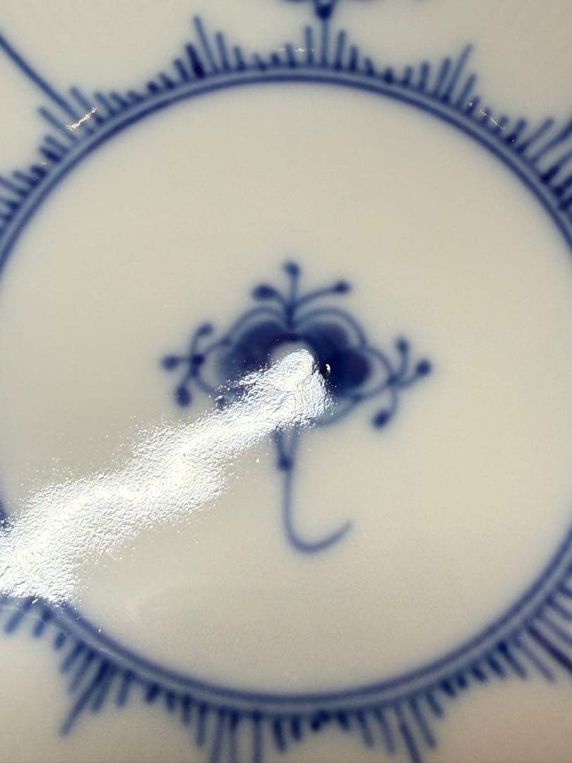 ロイヤルコペンハーゲン ブルーフルーテッド プレート フルレース 25cm 2枚