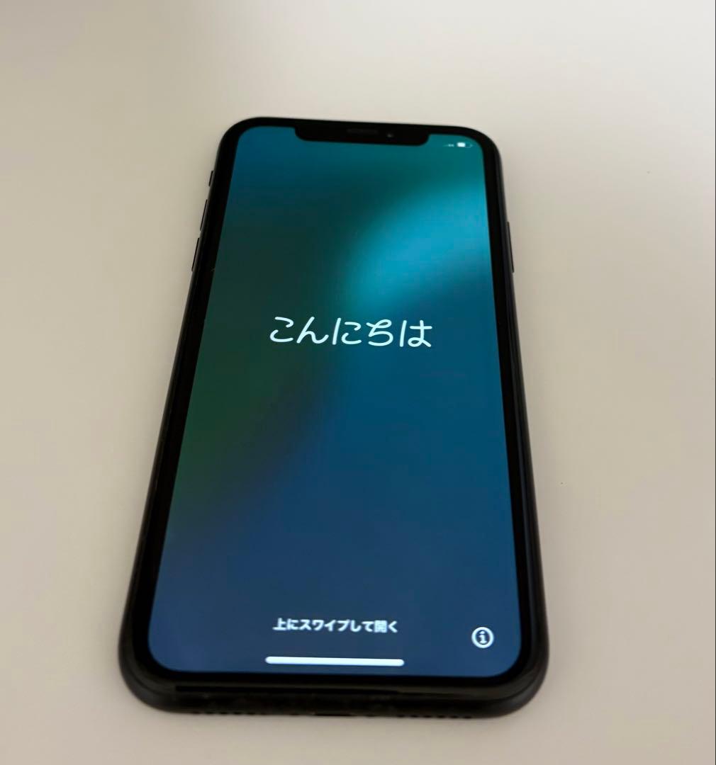 Apple iPhone XR ブラック 本体　箱、イヤホン付き