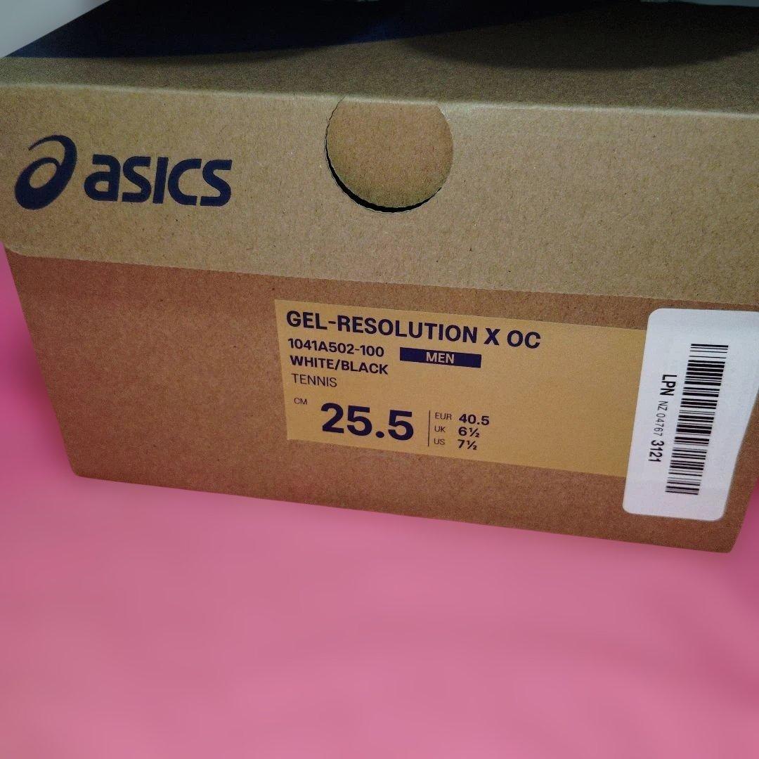 新品GEL-RESOLUTION X OC25.5 (ホワイト/ブラック)2E