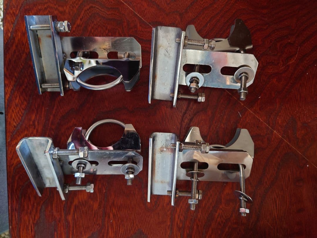 4個セット 雨どい取付専用金具 アンテナステー取付用 CB アマチュア 無線