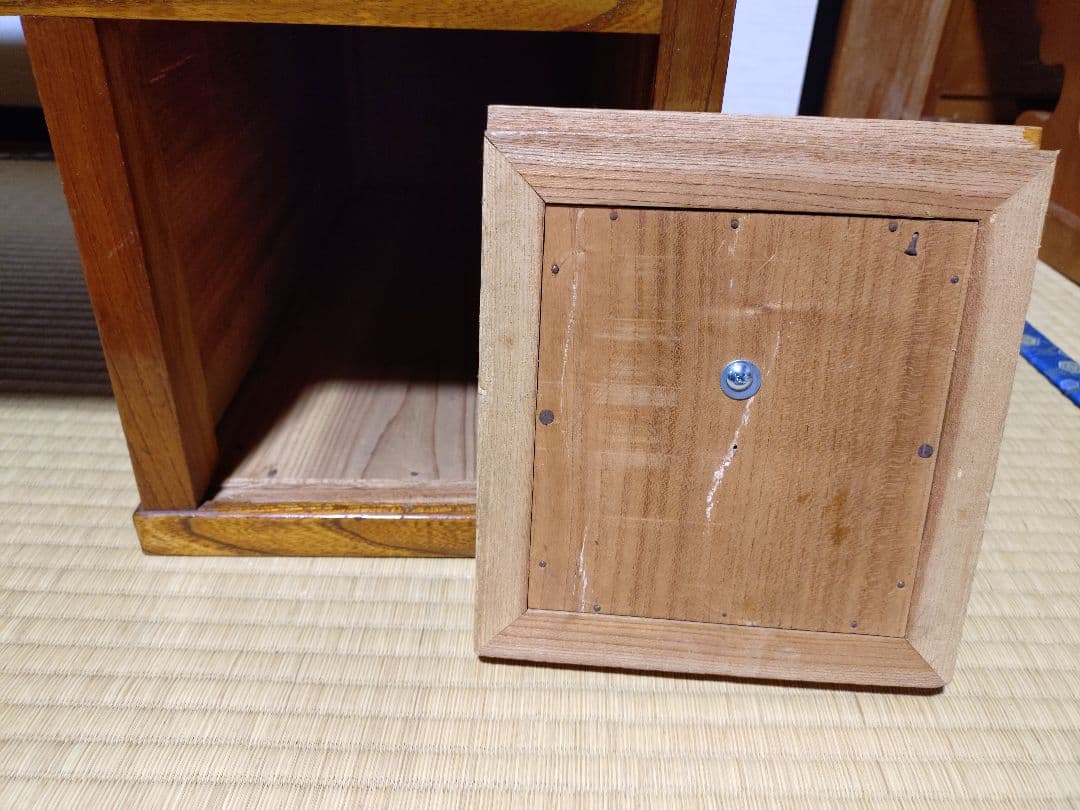 文机 木製 昭和レトロ 引き出し付き