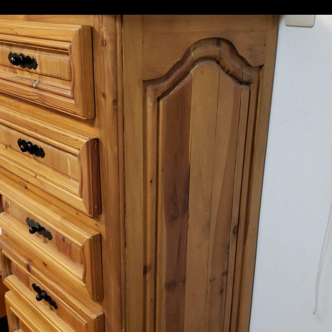 パイン材 チェスト カントリー調　レトロ　キャビネット