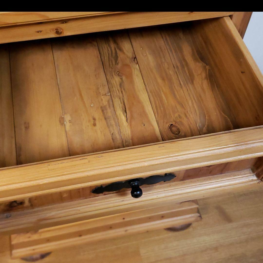 パイン材 チェスト カントリー調　レトロ　キャビネット