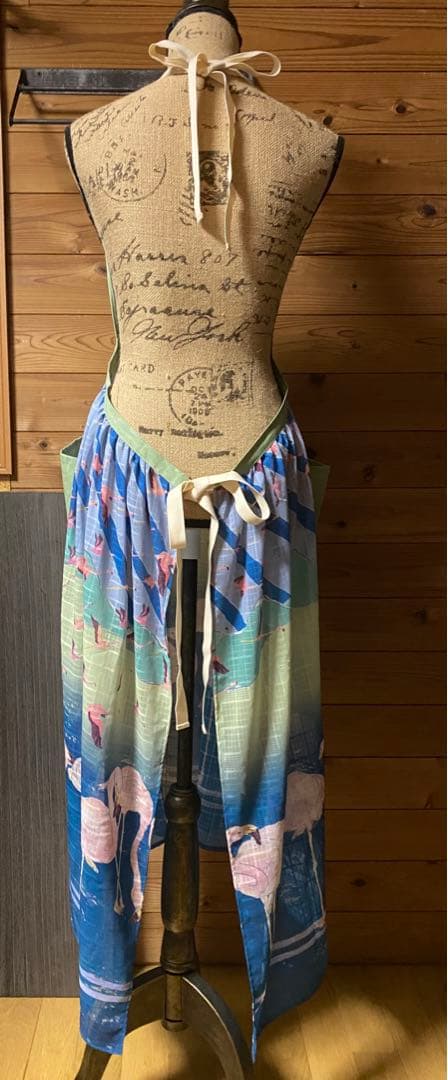 希少 美品 完売 WREAZOO リーズー エプロン ワンピース フラミンゴ