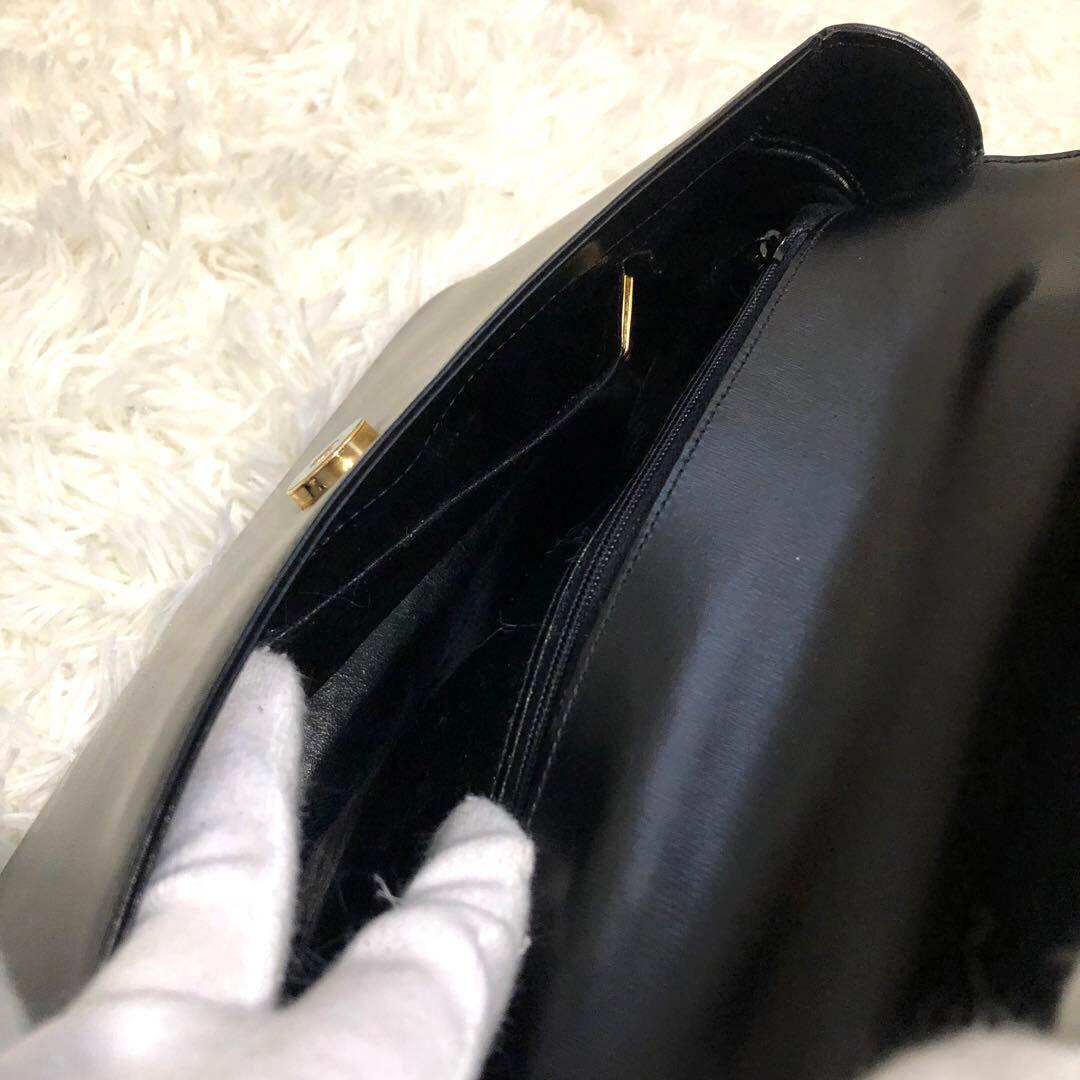 新品同様✨ハマノ ロイヤルモデルハンドバッグ フォーマル　皇室御用達 ブラック