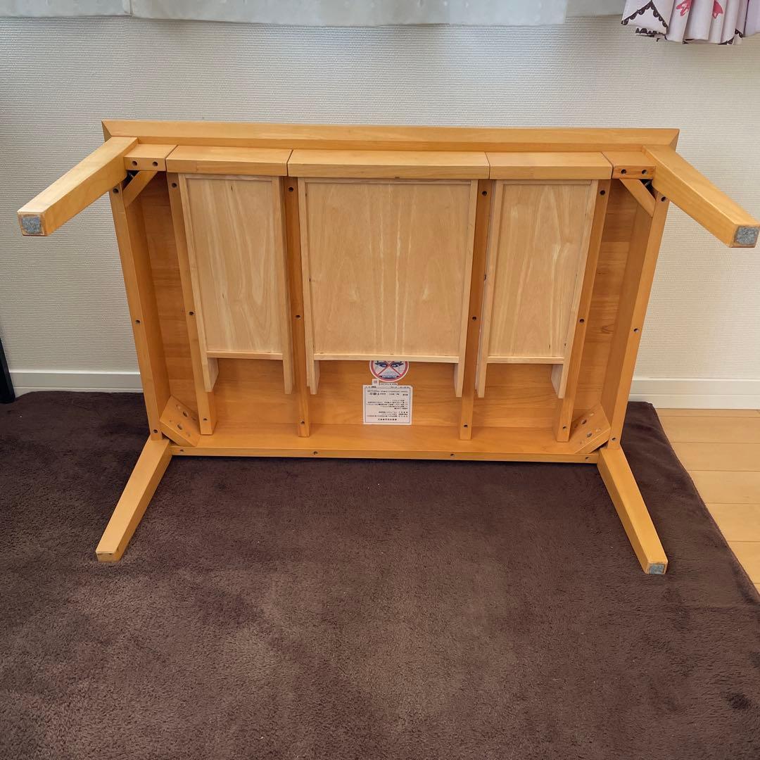 ベルメゾン　ローテーブル　引出し付き　90✖️60㎝