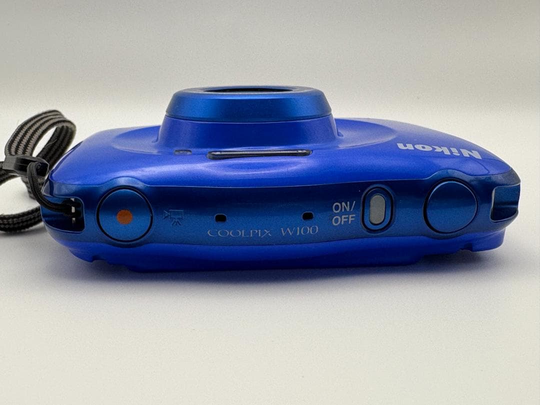 【美品】　Nikon COOLPIX W100 青　デジカメ　箱付　SDカード付