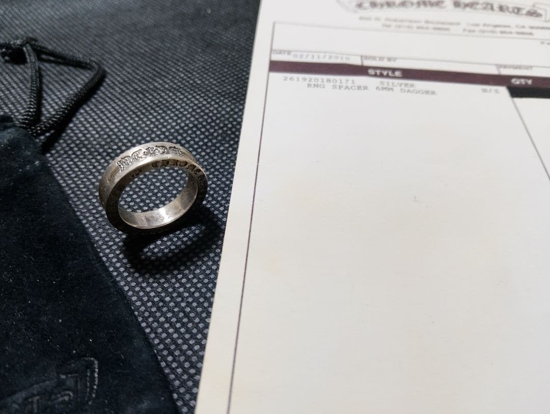 ダ*」様 ■クロムハーツ スペーサー 6MM ダガーリング男女兼用