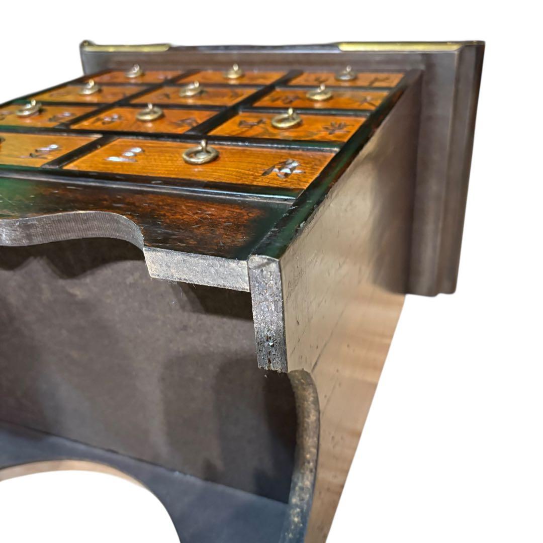 李朝家具 薬箪笥 小物箪笥 薬箱 収納 チェスト 小物入れ 漢字 レトロ家具