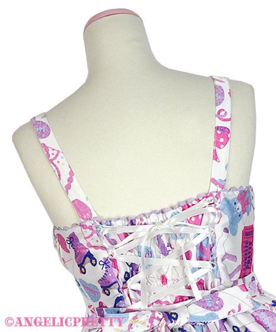 angelicpretty girlystickerジャンパースカート&バレッタ