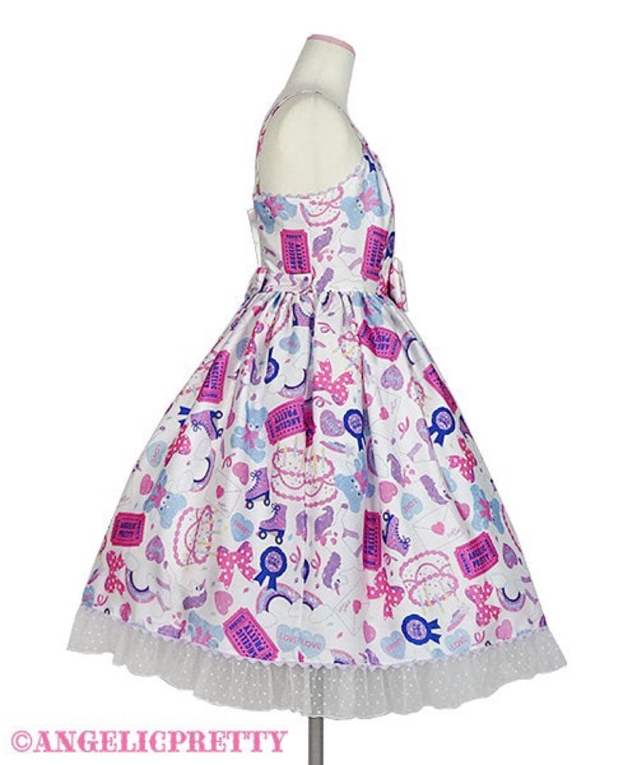 angelicpretty girlystickerジャンパースカート&バレッタ