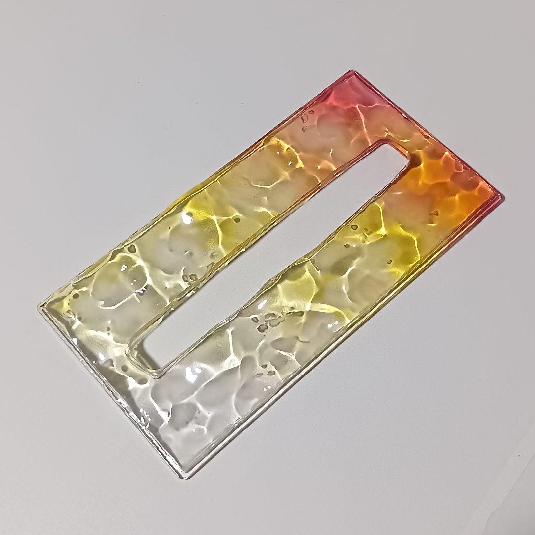 【1225】オーシャンアート　立体波紋　ウッドレジン　ティッシュケース　海雑貨