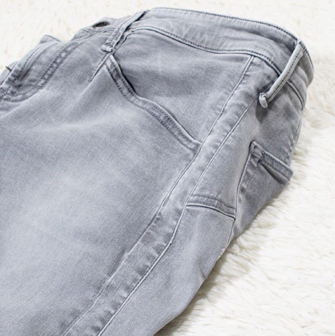 希少《DENHAM》BOLDER(W31)グレー スキニーパンツ ジップフライ