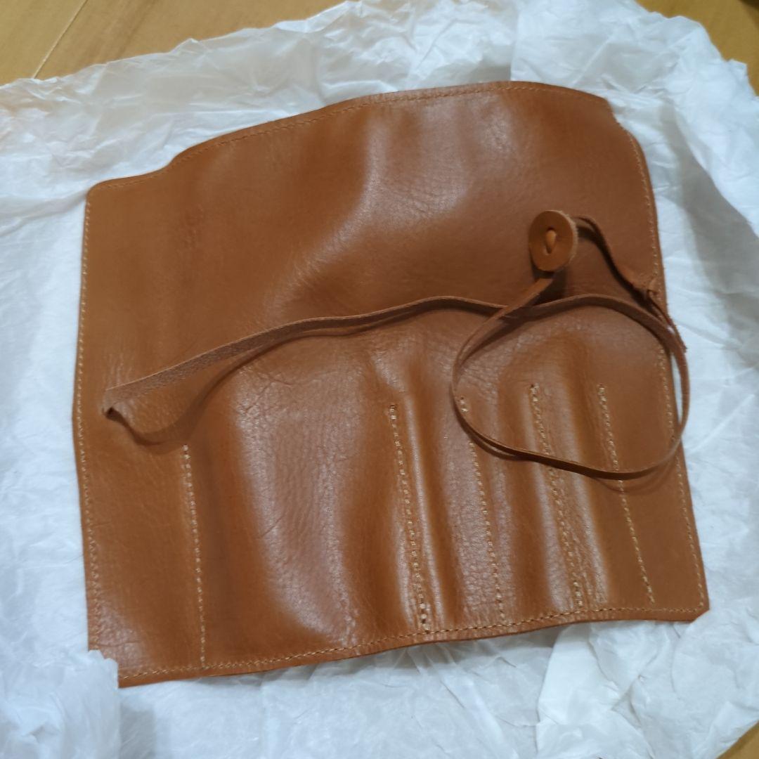 ロール ペンケース(革製) haCoBee　[ブラウン]　売切商品