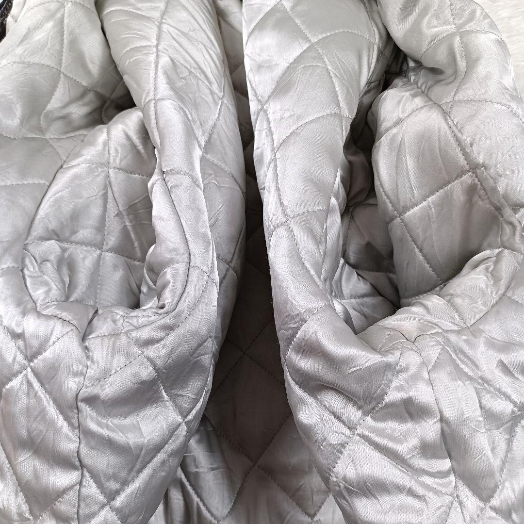 トミーヒルフィガー 牛革 オールレザー 中綿 キルティング スタジャン M