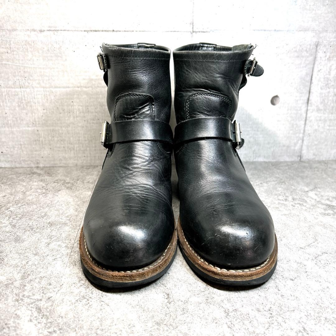 大人気【Hawkins】エンジニアブーツ/4035/ワークブーツ/ブラック/本革