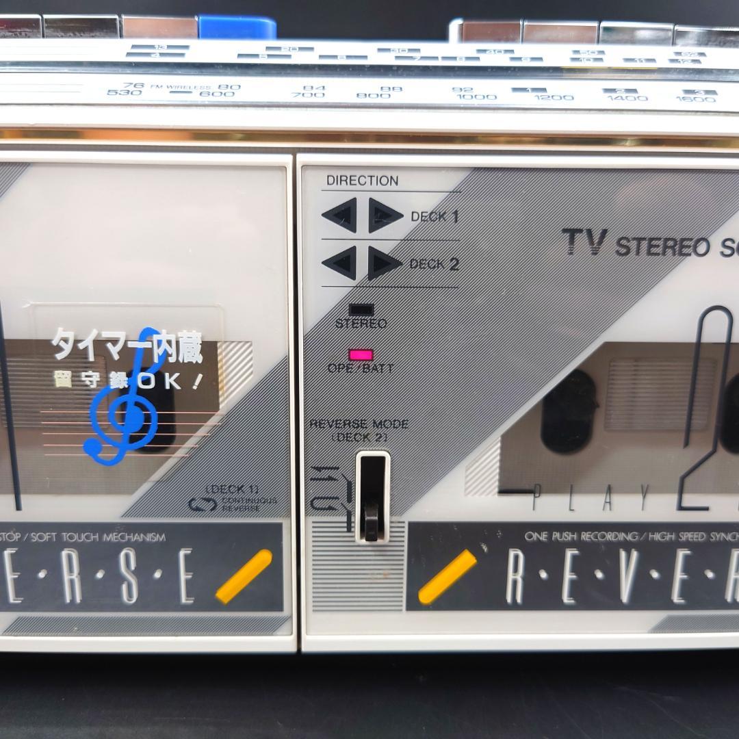 【ジャンク】 外装良好 AIWA ラジカセ CS-W99 昭和レトロ アイワ