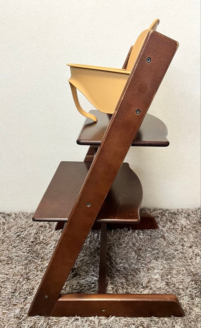 送料無料 ベビーガード付き ストッケ トリップトラップ ブラウン