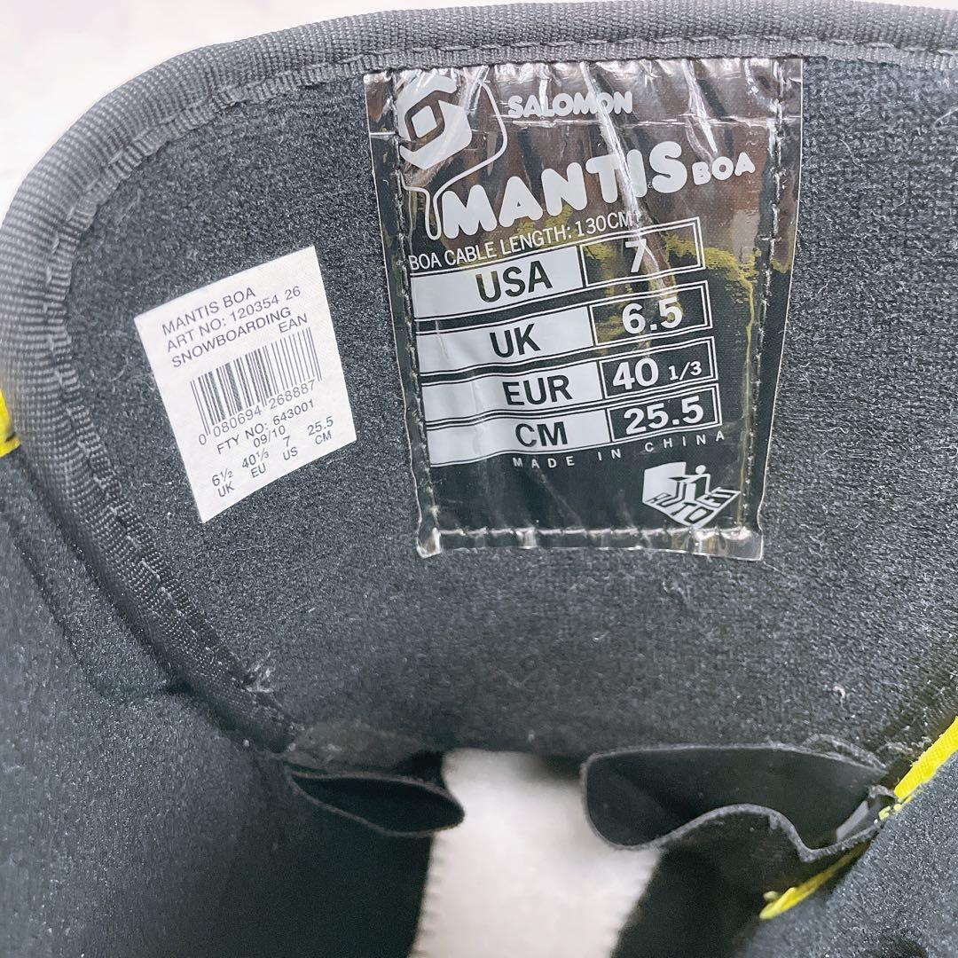 BOA ダイヤル式 SALOMON サロモン スノーボード ブーツ MANTIS