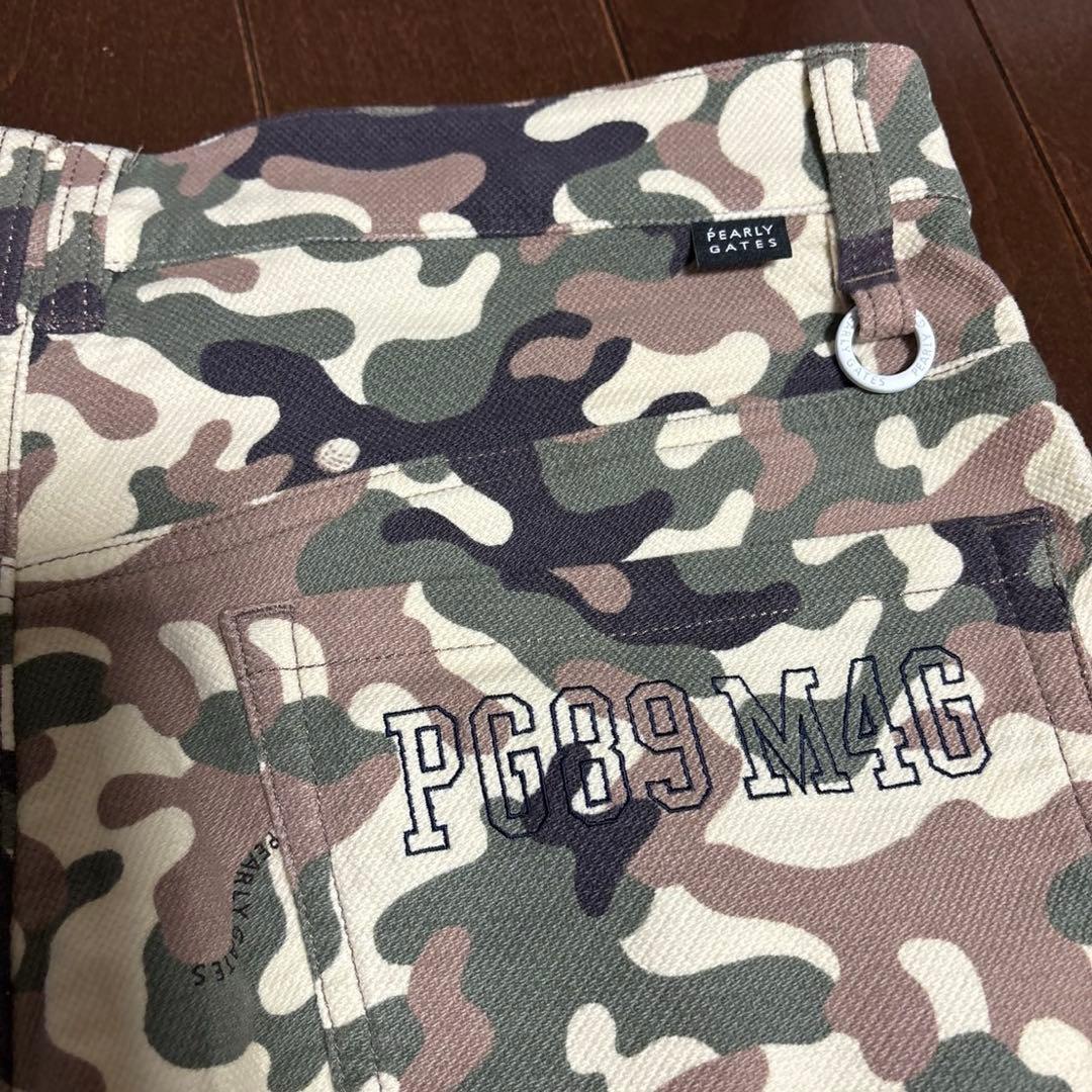 パーリーゲイツコットンストレッチカモフラパンツサイズ5