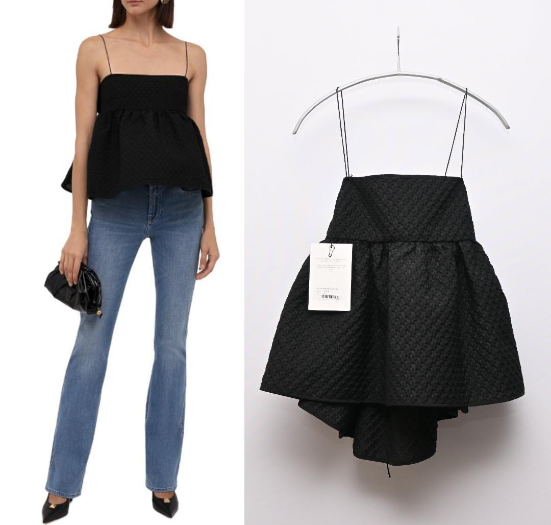 新品 セシリーバンセン Selena Top キャミソール UK10 ブラック