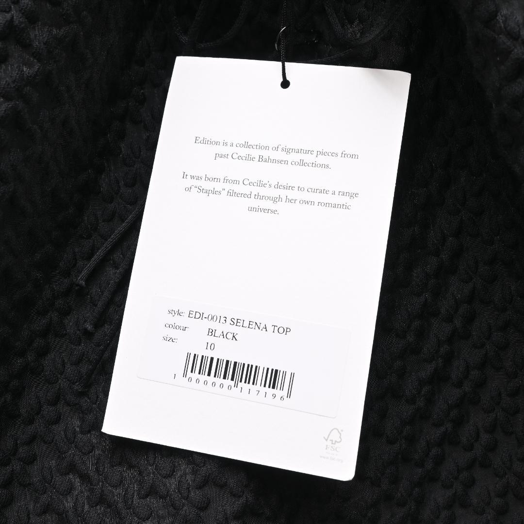 新品 セシリーバンセン Selena Top キャミソール UK10 ブラック
