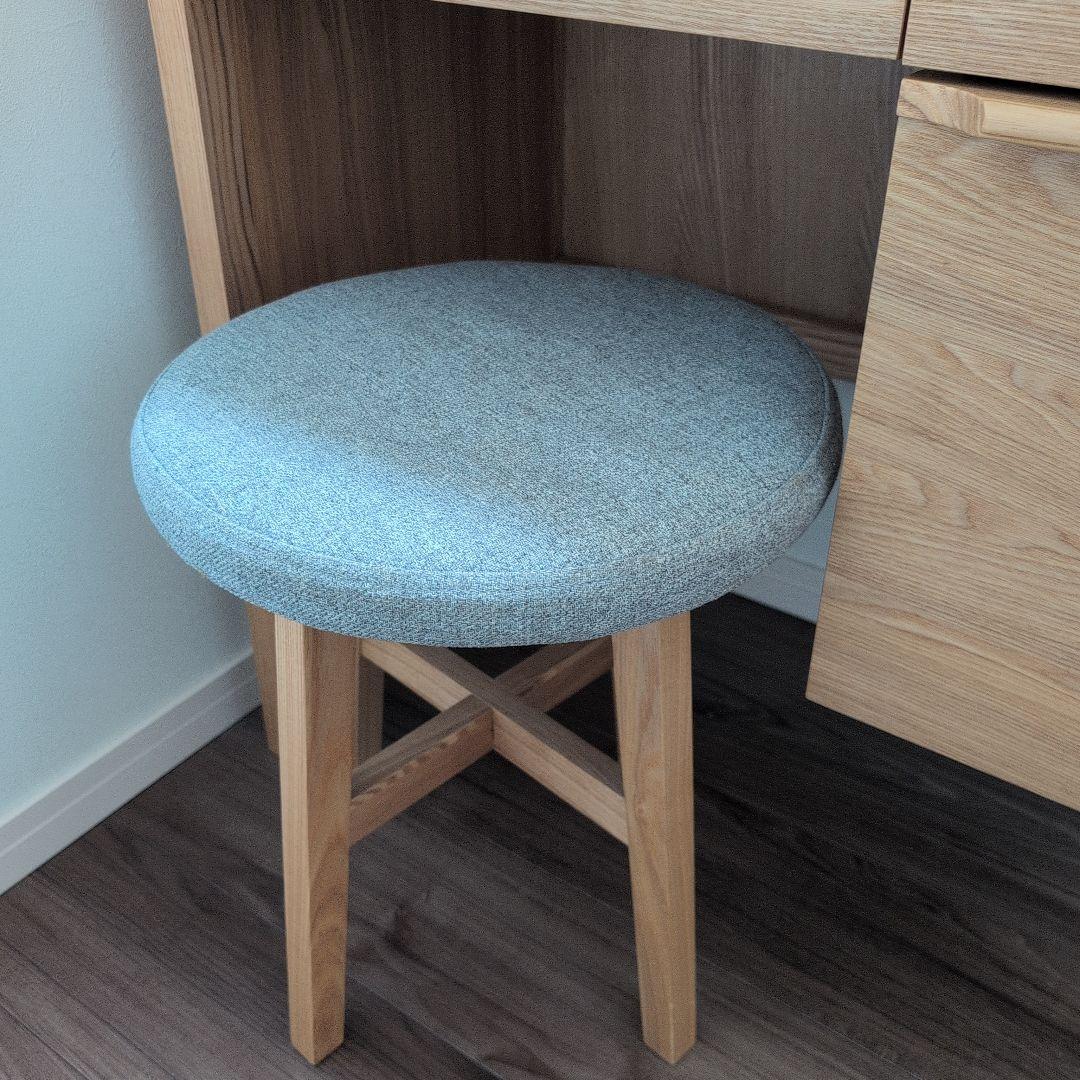 チカコ　引取歓迎　unico　CLARUS-mini　ドレッサー　スツール