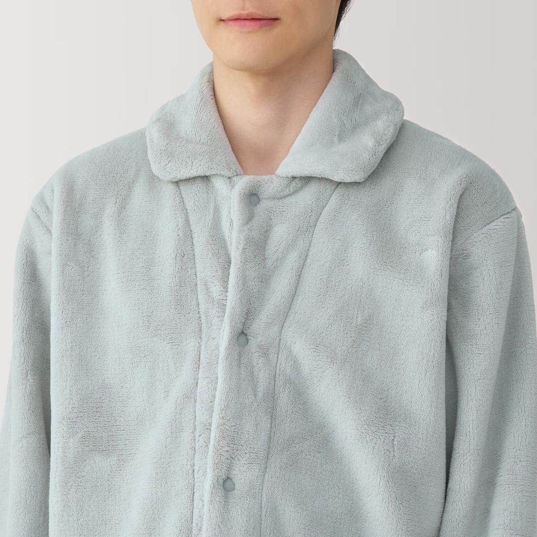 【新品】無印良品 紳士 静電気が起きにくい 着る毛布 パジャマ Mサイズ