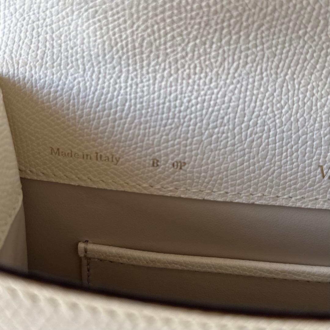 VALEXTRA イジィデ　ミニ　ホワイト　2WAYショルダーバッグ