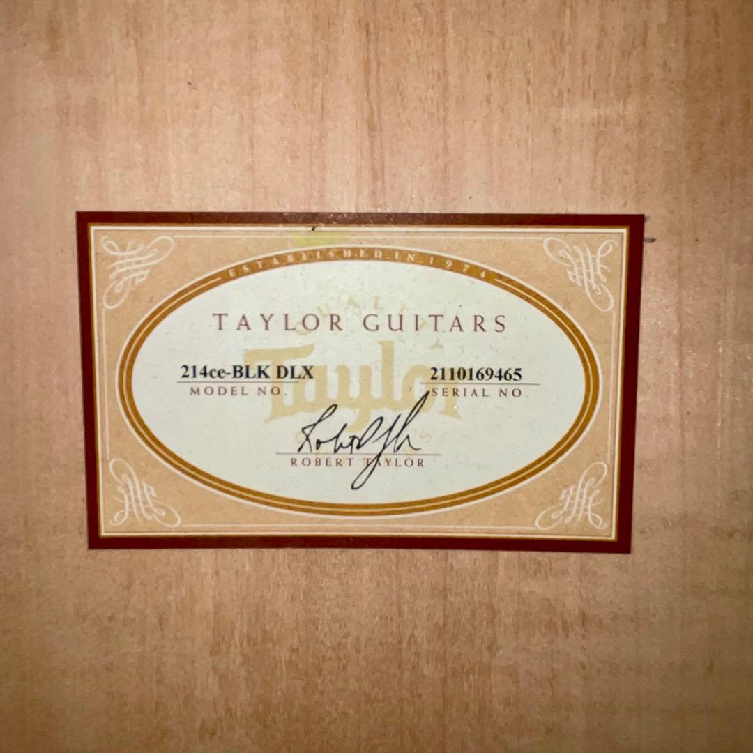 【こここ】Taylor 214ce DLX BLK エレアコ ケース付