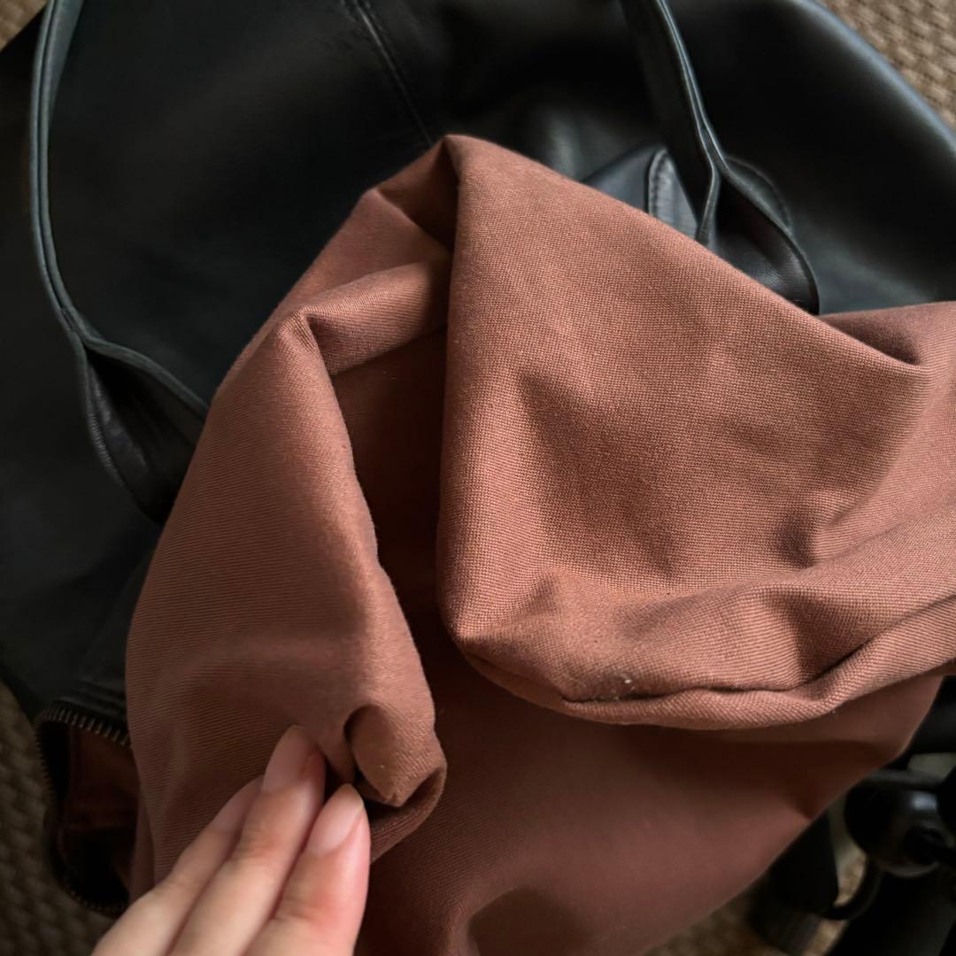 Mariana Mendez マリアナ・メンデス トートバッグ 黒革×布