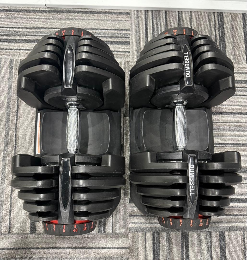 ② ◆最大40kgの可変式ダンベル 直接引き取り送料引かせていただきます（新宿）