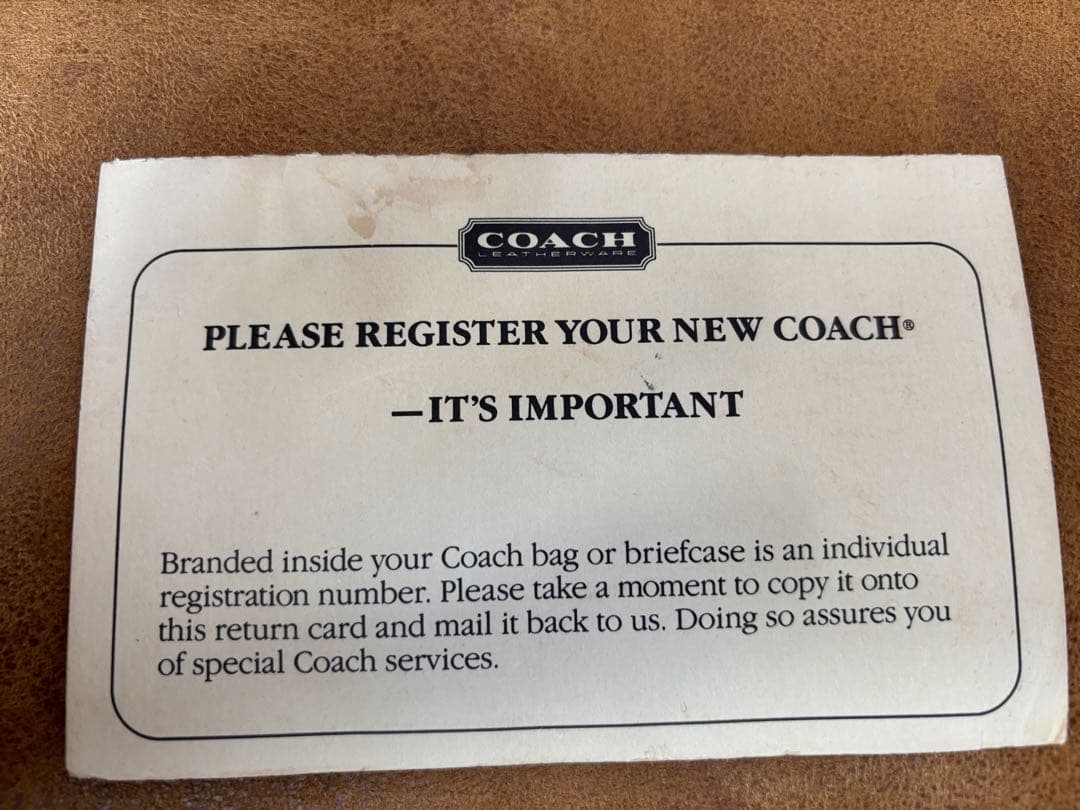 オールド コーチ メンズビジネスバッグ