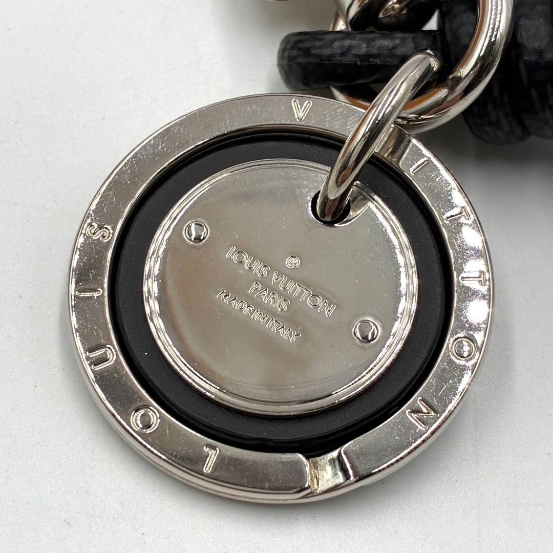 極美品 ルイヴィトン キーホルダー レザーロープ M67224 LV チャーム