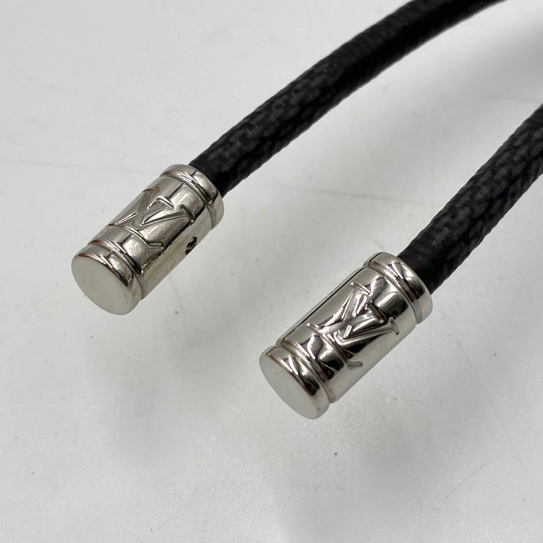 極美品 ルイヴィトン キーホルダー レザーロープ M67224 LV チャーム