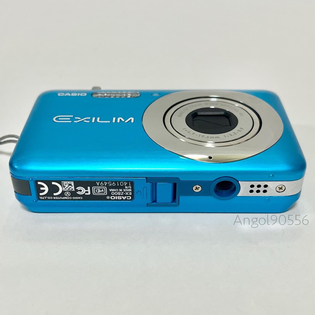美品 CASIO EX-Z800 コンパクトデジタルカメラ ブルー 取説 箱