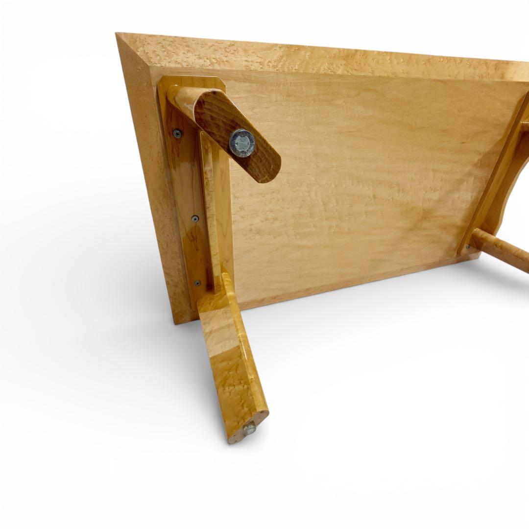 定価30万 IDC 大塚家具 スプレンダー バーズアイメープル リビングテーブル