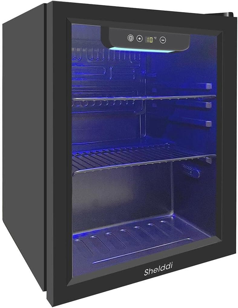 おしゃれ✨限定1台✨小型冷蔵庫 48L コンプレッサー式 ガラスドア