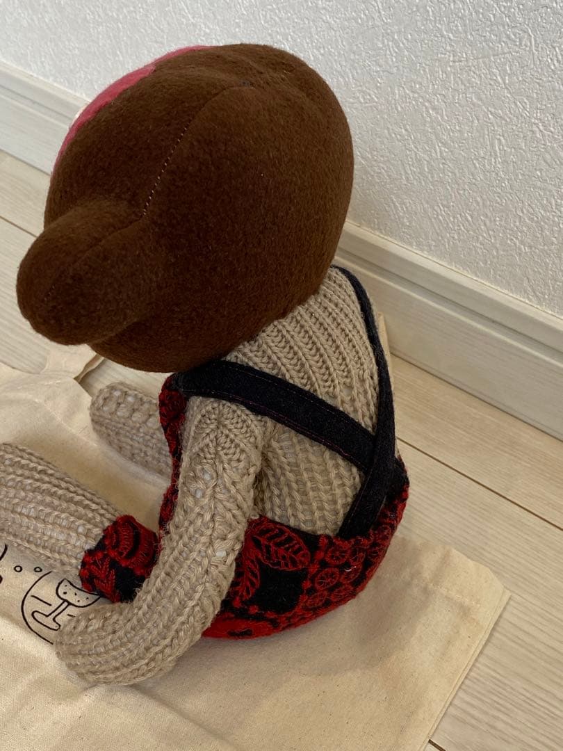 Miyu　ボビーダラス 超美品 お猿さん 手作り一点もの エコバッグ付