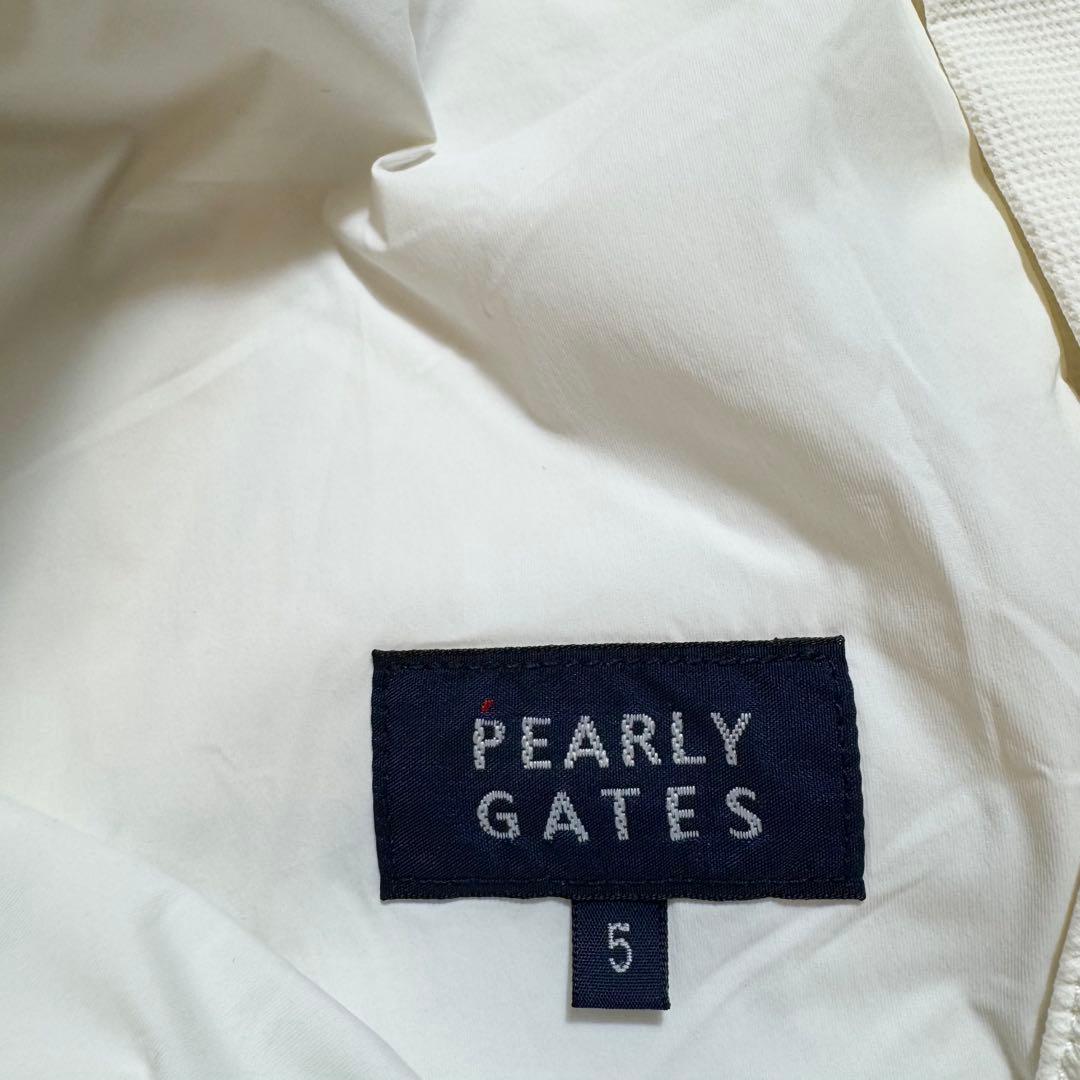 パーリーゲイツ 中綿入り 防寒パンツ リング PGロゴ刺繍付き ホワイト L