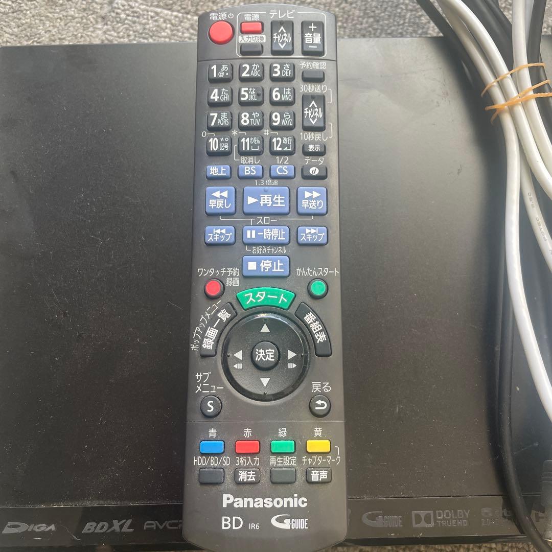 パナソニック ブルーレイレコーダー DMR-BR160 リモコンなど付き