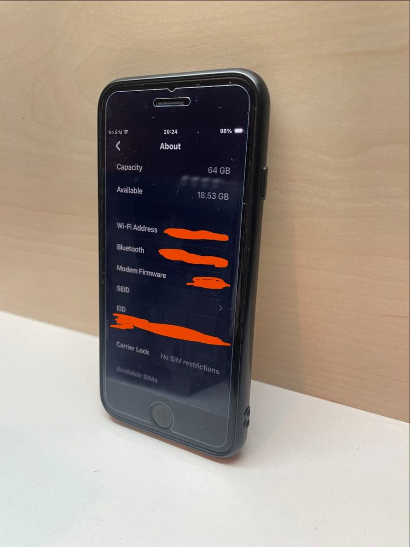 iPhone SE 第2世代　64GB ブラックSE2 バッテリー100%
