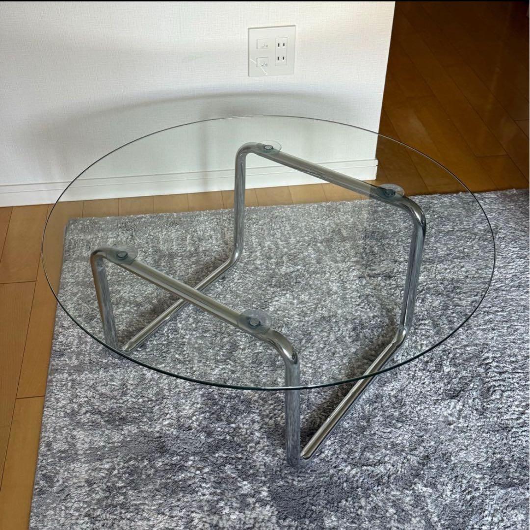 取急ぎ・丸テーブル ガラス
