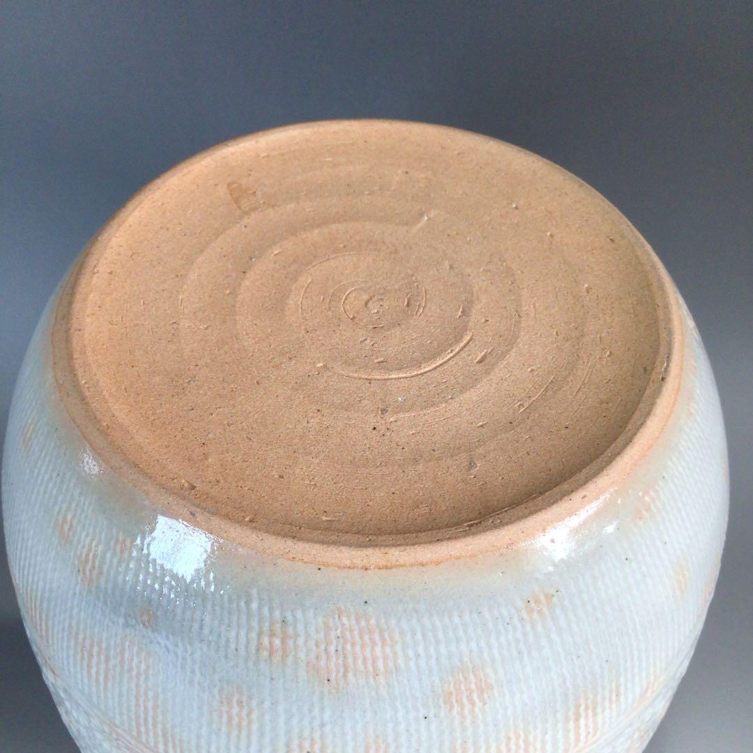 Ｐ６８８　水指　『平安　陶楽造』『御本手三島』『耳付水指』　共箱　茶道具