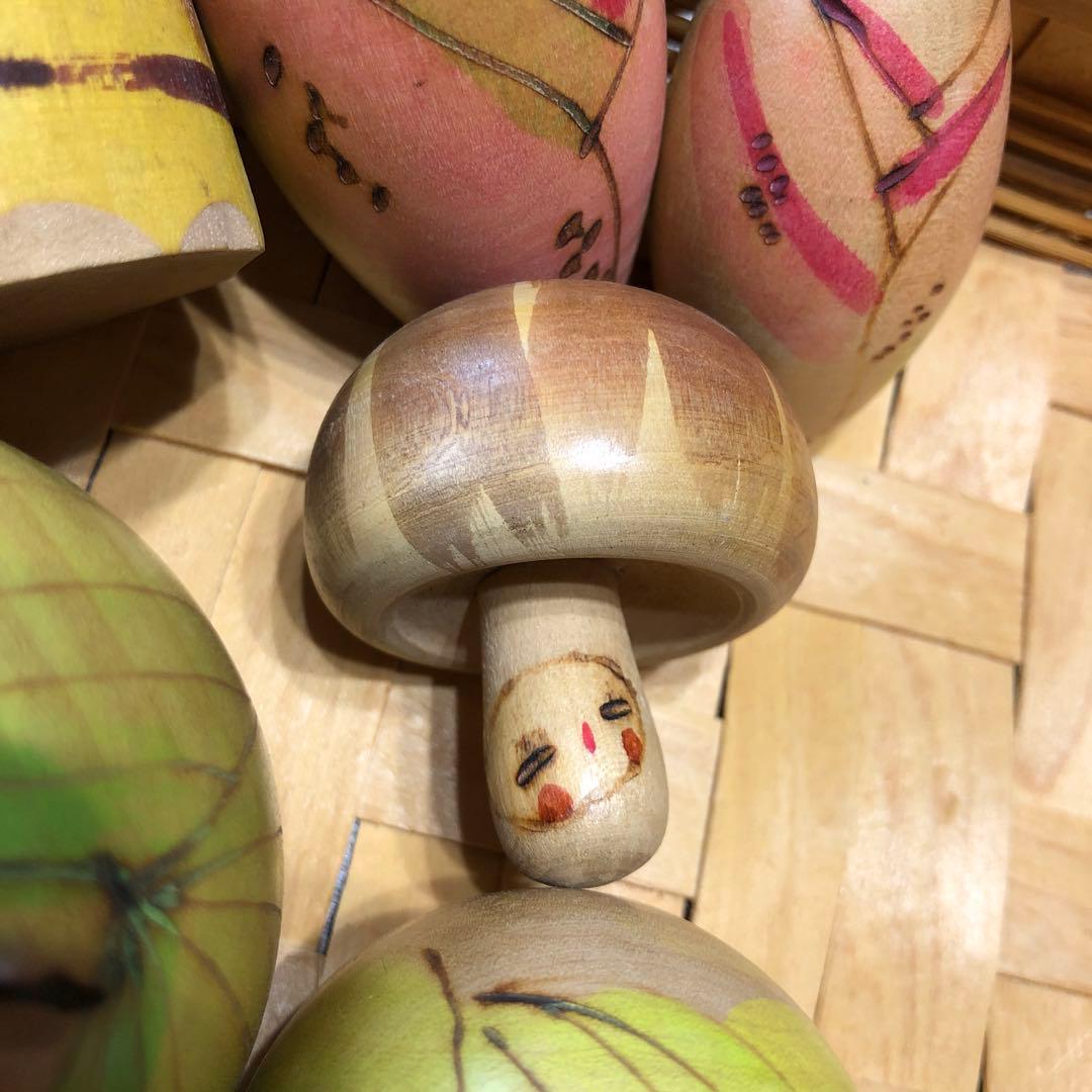 ひろえこけし 創作こけし 野菜 果物 14個