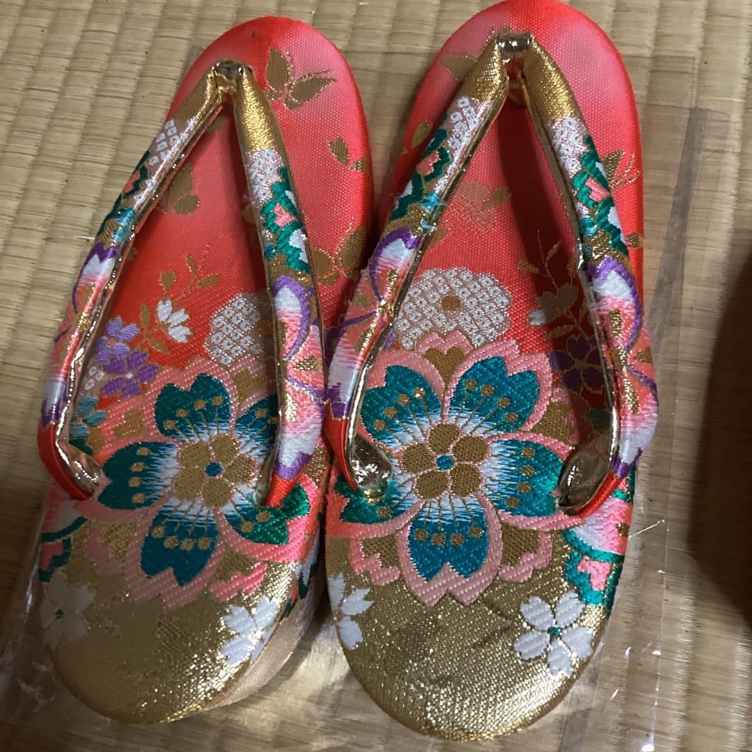 お値下げします。七五三七歳用フルセット　帯幅18センチ　草履21センチ