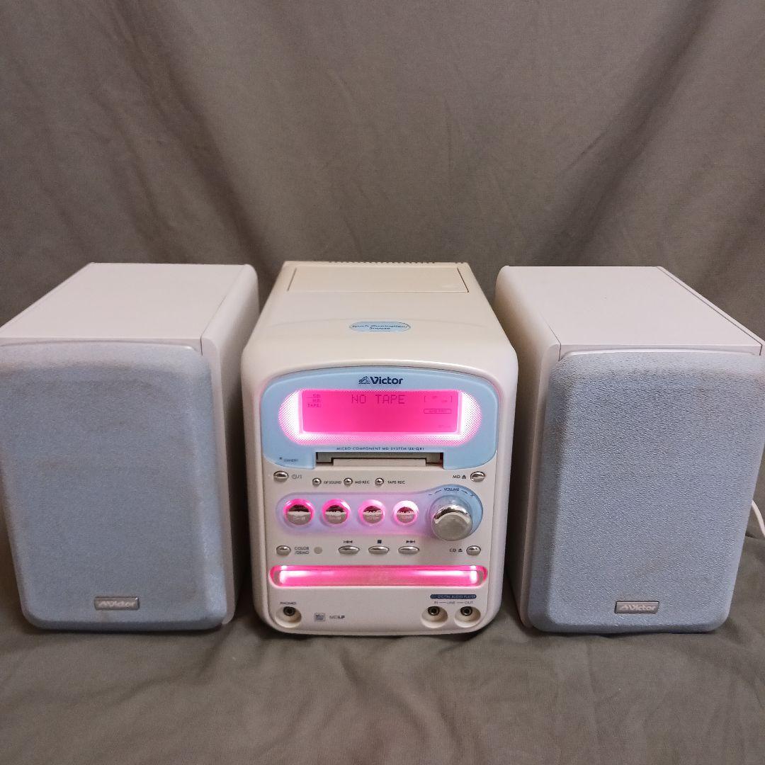 【動作確認済】Victor ビクター カセット CD MDコンポ UX-QX1