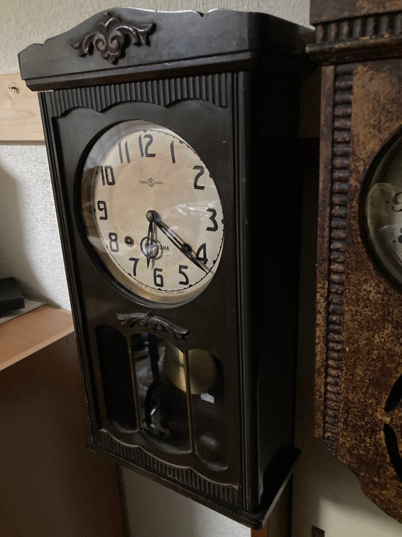 SEIKOSHA 柱時計 本打ち式 稼動中