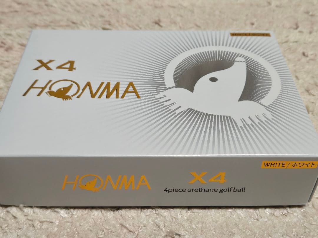 本間ゴルフ ゴルフボール X4 4ピースゴルフボール ホワイト2ダース24個