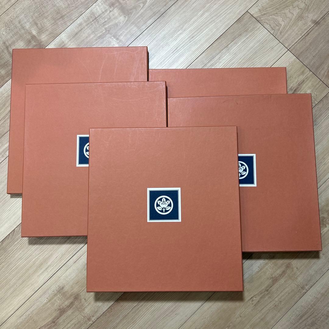 半月膳　漆器 5枚セット 松の絵柄